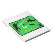 Ultimate Frisbee Rain of Shine Notitieblok (Schuin)