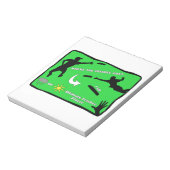 Ultimate Frisbee Rain of Shine Notitieblok (Linkerzijde)