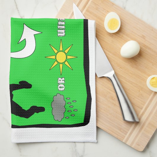 Ultimate Frisbee Rain of Shine Theedoek (Quarter Fold)