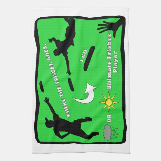 Ultimate Frisbee Rain of Shine Theedoek (Verticaal)