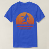 Ultimate Frisbee Retro Sun Sunset T-shirt (Design voorkant)