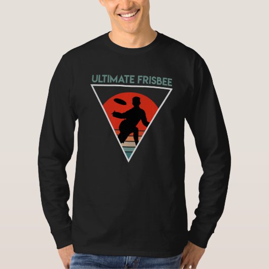 Ultimate Frisbee Retro T-shirt (Voorkant)