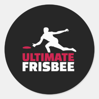 Ultimate Frisbee Ronde Sticker