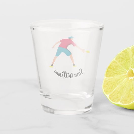 Ultimate Frisbee Shot Glas (Achterkant)