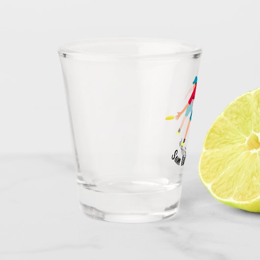 Ultimate Frisbee Shot Glas (Links)