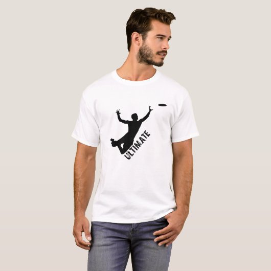 Ultimate Frisbee Silhouette T-Shirt (Voorkant volledig)