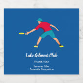 Ultimate Frisbee Sparkling Wijnetiket (Enkel label)