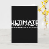 Ultimate Frisbee Speler Coach Disc Golf Mannen Vro Kaart (Gele Bloem)