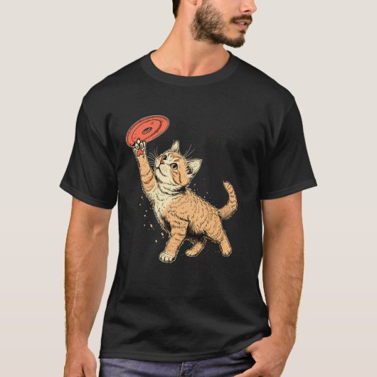 Ultimate Frisbee speler Kat op Ultimate Frisbee T-shirt (Voorkant)