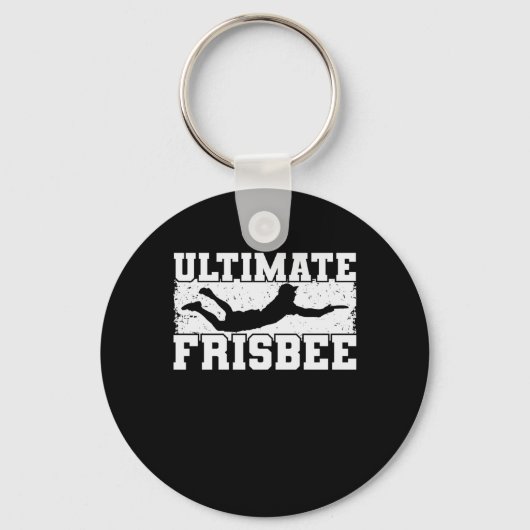 Ultimate Frisbee spielen Sport am Strand Sleutelhanger (Voorkant)