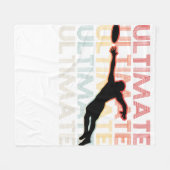  Ultimate Frisbee Sport Retro Fleece Deken (Voorkant (Horizontaal))