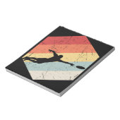 Ultimate Frisbee Sport Retro Notitieblok (Linkerzijde)