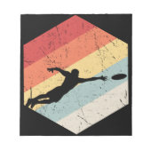  Ultimate Frisbee Sport Retro Notitieblok (Voorkant)