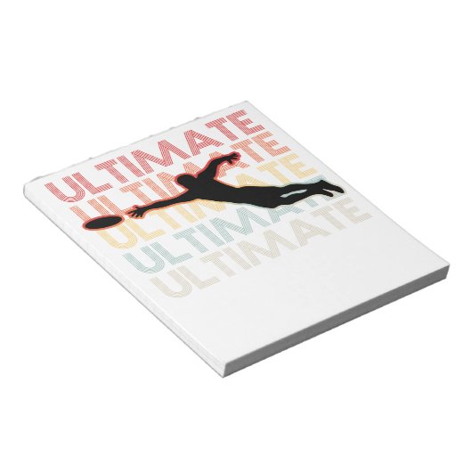  Ultimate Frisbee Sport Retro Notitieblok (Schuin)