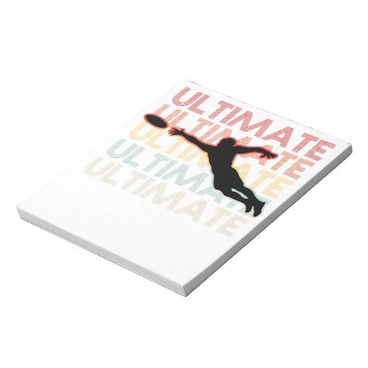 Ultimate Frisbee Sport Retro Notitieblok (Linkerzijde)