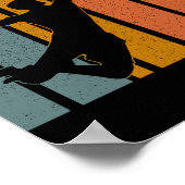  Ultimate Frisbee Sport Retro Poster (Hoek)