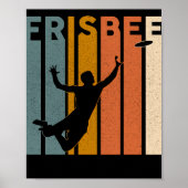  Ultimate Frisbee Sport Retro Poster (Voorkant)