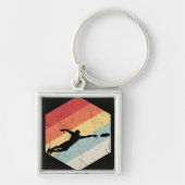  Ultimate Frisbee Sport Retro Sleutelhanger (Voorkant)