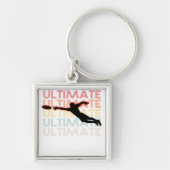  Ultimate Frisbee Sport Retro Sleutelhanger (Voorkant)