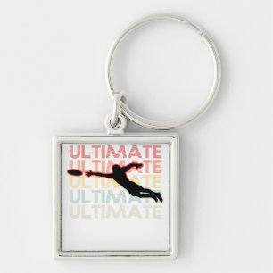 Ultimate Frisbee Sport Retro Sleutelhanger