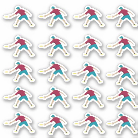 Ultimate Frisbee Sticker (Voorkant)