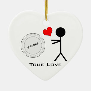 Ultimate Frisbee True Love Keramisch Ornament