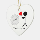Ultimate Frisbee True Love Keramisch Ornament (Links)