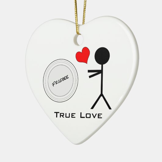 Ultimate Frisbee True Love Keramisch Ornament (Links)