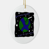 Ultimate Frisbee uit deze wereld Keramisch Ornament (Rechts)