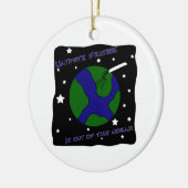 Ultimate Frisbee uit deze wereld Keramisch Ornament (Links)