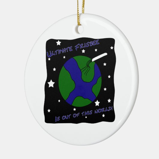 Ultimate Frisbee uit deze wereld Keramisch Ornament (Links)