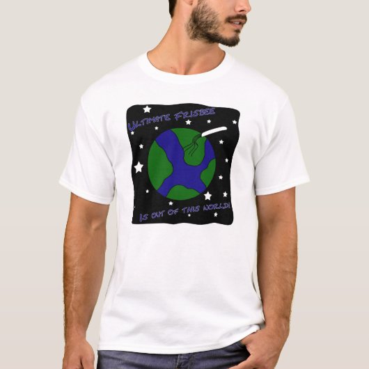 Ultimate Frisbee uit deze wereld T-shirt (Voorkant)