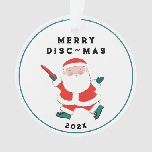 Ultimate Frisbee Vakantie Cadeau Ornament (voorkant)