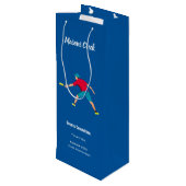 Ultimate Frisbee Wijn Cadeautas (Achterkant Gekanteld)