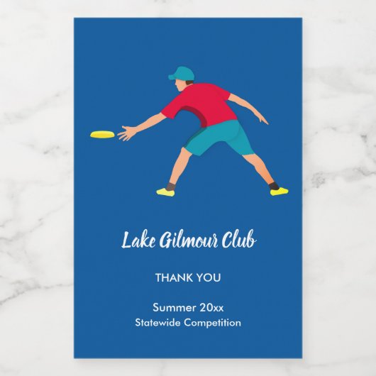 Ultimate Frisbee Wijn Etiket (Enkel label)