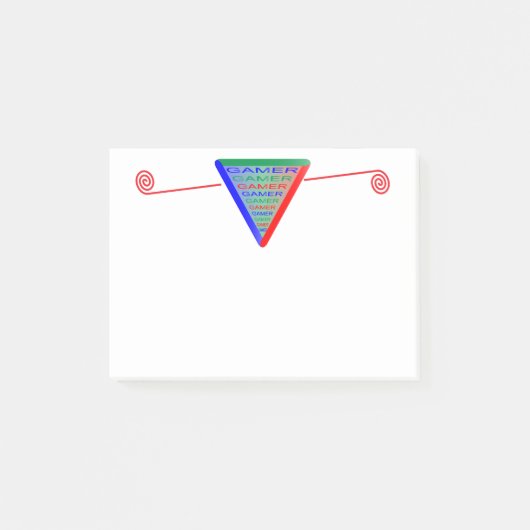 Ultimate Gamer 3 Game Systeem Kleuren RGB Post-it® Notes (Voorkant)