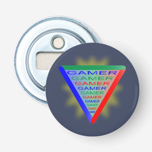 Ultimate Gamer 3 Gaming System Kleuren RGB Button Flesopener (Voorkant)