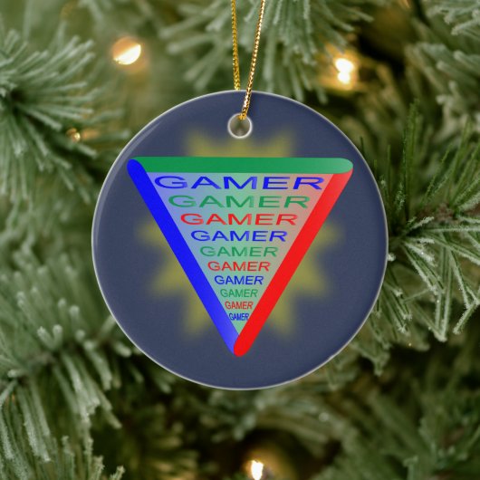 Ultimate Gamer 3 Gaming System Kleuren RGB Keramisch Ornament (Boom)