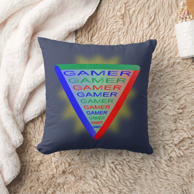 Ultimate Gamer 3 Gaming System Kleuren RGB Kussen (Deken)