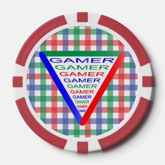 Ultimate Gamer 3 Gaming System Kleuren RGB Poker Chips (Voorkant)