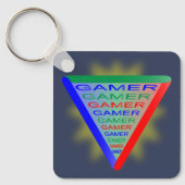 Ultimate Gamer 3 Gaming System Kleuren RGB Sleutelhanger (Voorkant)