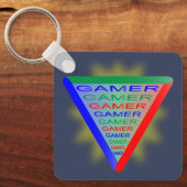 Ultimate Gamer 3 Gaming System Kleuren RGB Sleutelhanger (Voorkant)