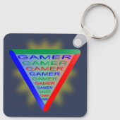 Ultimate Gamer 3 Gaming System Kleuren RGB Sleutelhanger (Achterkant)