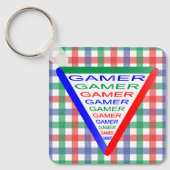 Ultimate Gamer 3 Gaming System Kleuren RGB Sleutelhanger (Voorkant)