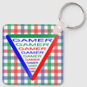 Ultimate Gamer 3 Gaming System Kleuren RGB Sleutelhanger (Achterkant)