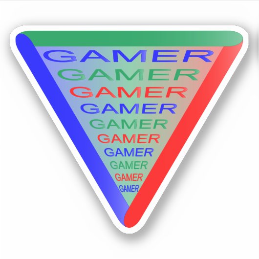 Ultimate Gamer 3 Gaming System Kleuren RGB Sticker (Voorkant)