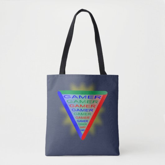 Ultimate Gamer 3 Gaming System Kleuren RGB Tote Bag (Voorkant)