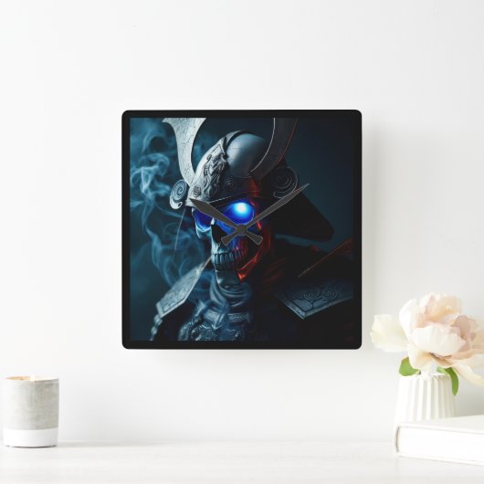 Ultimate Ghost Samurai Warrior Clock Vierkante Klok (Huis)