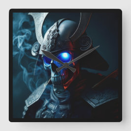 Ultimate Ghost Samurai Warrior Clock Vierkante Klok