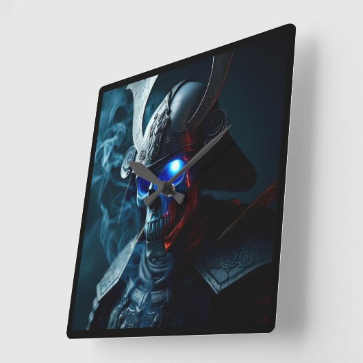 Ultimate Ghost Samurai Warrior Clock Vierkante Klok (Hoek)